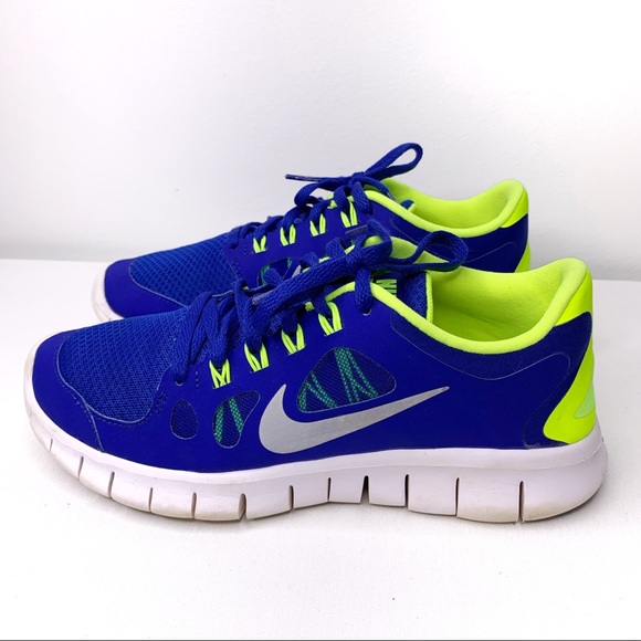 Nike Other - NIKE Youth Free 5.0 Blue Sneakers Size 5.5